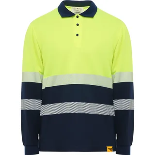 HV9316 - Polo manga larga bicolor VEGA LS