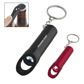 130 - Aluminum LED Flashlight With Bottle Opener