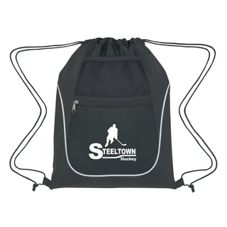 3053 - Drawstring Sports Pack With Dual Pockets