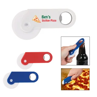 2119 - Pizza Cutter With Bottle Opener