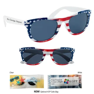 6214 - Patriotic Malibu Sunglasses