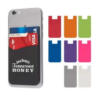 222 - Dual Pocket Silicone Phone Wallet