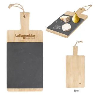 2139 - Bamboo & Slate Charcuterie Cutting Board