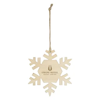1229 - Wood Ornament - Snowflake