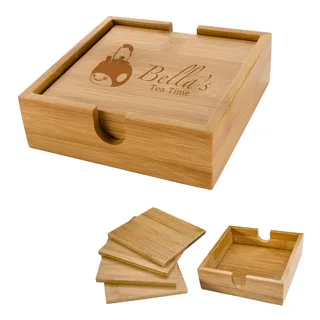 2209 - Bamboo Coaster Set