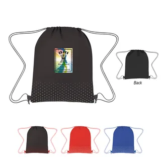 3376 - Connect The Dots Non-Woven Drawstring Bag