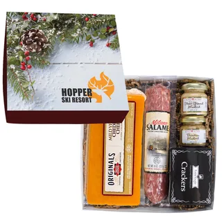 GB4-I - Deluxe Charcuterie Gourmet Meat & Cheese Set Chairman Gift Box