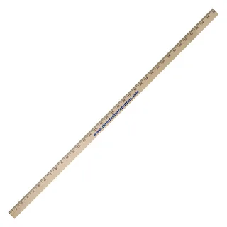 0YD355P - Clear Lacquered Yardstick