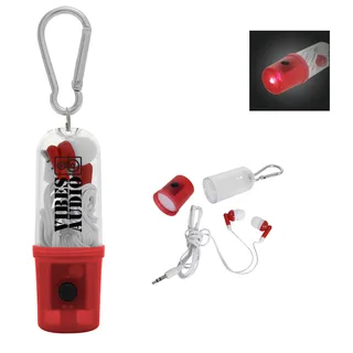 2464 - Earbuds With Flashlight Case