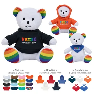 1277 - 6" Rainbow Bear