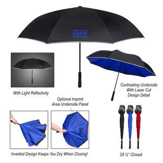 4138 - 48" Arc Reflective Edge Inversion Umbrella
