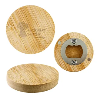 75005 - Bamboo Bottle Opener Magnet