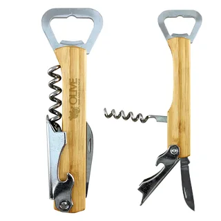 2224 - Bamboo 4-In-1 Waiter's Knife