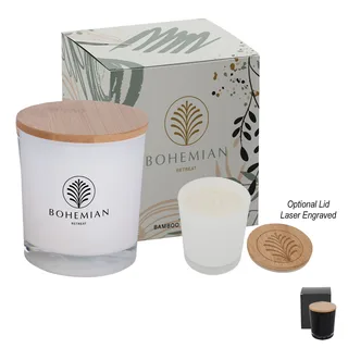9230PC - Bamboo Soy Candle With Matching Custom Box
