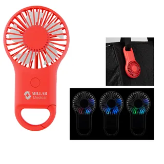 287 - Rechargeable Handheld Fan With Carabiner