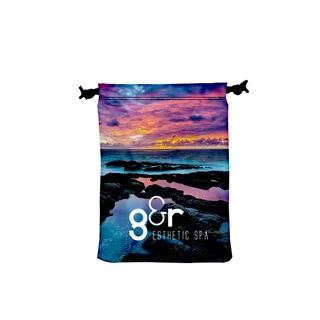 3945 - 9" W X 12" H Canvas Drawstring Bag