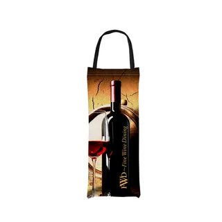 3774 - 6" W X 16" H Polyester Wine Bag