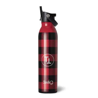 55422 - 20 Oz. Swig Lifeâ„¢ Buffalo Plaid Stainless Steel Bottle