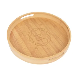75038 - Bamboo Serving Tray With Handles