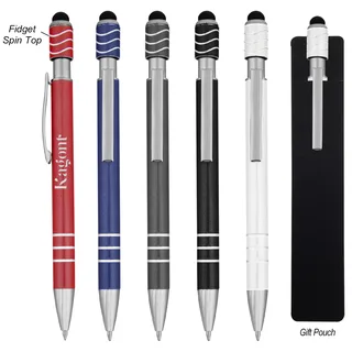 11176 - Spin Top Pen With Stylus