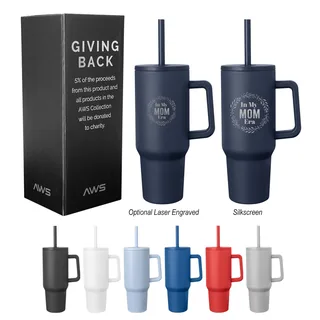 50160 - 40 Oz. AWS Jackson Intrepid Stainless Steel Tumbler