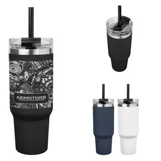 500770 - 40 Oz. Full Laser Naomi Intrepid Recycled Stainless Steel Tumbler