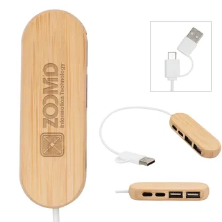 25187 - Dual Input Bamboo Hub