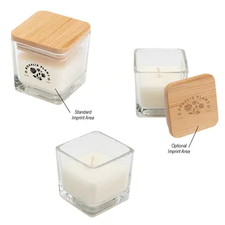 85017 - Mini Candle With Bamboo Lid