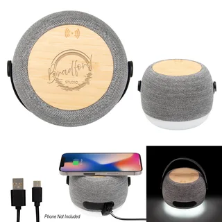 25185 - rPET Light Up 15W Charger & Hi-Fi Speaker