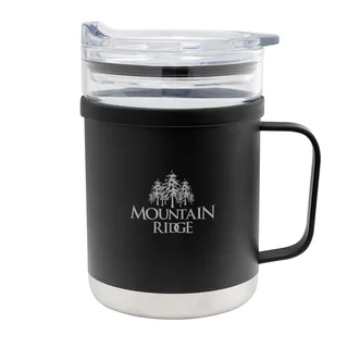 50162 - 15 Oz. Glass And Stainless Steel Mug