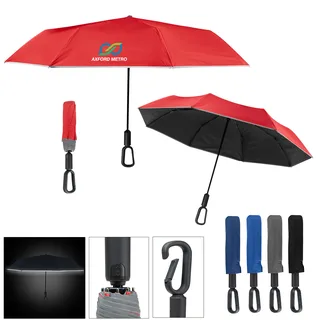 45009 - 46" Arc Reflective Umbrella With Carabiner Handle