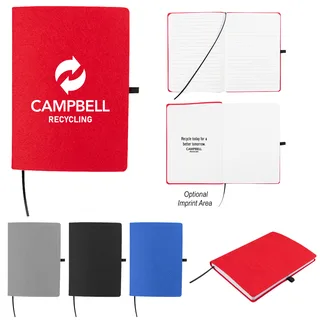 65040 - Book Club rPET Felt Notebook