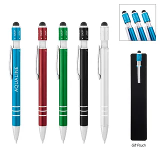 11995 - Recycled Aluminum Spin Game Top Pen With Stylus