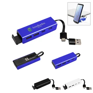 25193 - rABS Type-C & USB Hub With Phone Stand