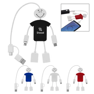 22494 - Techmate 3-In-1 Charging Cable & USB Hub 2.0