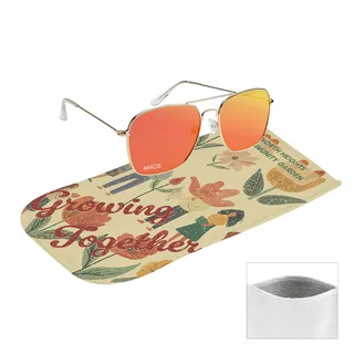 98245 - Aviator Sunglasses With rPET Microfiber Sunglass Pouch