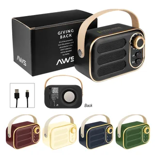 25214 - AWS Retro Boom FM Radio & Wireless Speaker