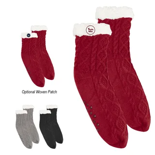 15066 - Cozy Cable Knit Slipper Socks