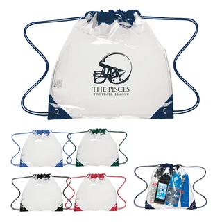 33606 - Touchdown Clear EVA Drawstring Backpack