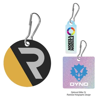 75213 - Acrylic Zipper Pull - Custom Shape 3"