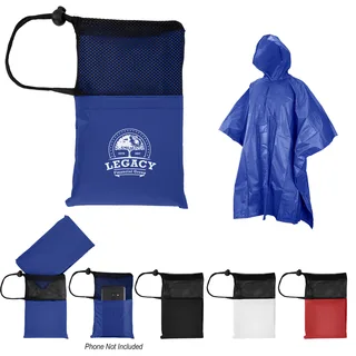 7755 - PEVA Poncho With Drawstring Pouch