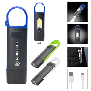 20058 - Rechargeable Carabiner COB Flashlight