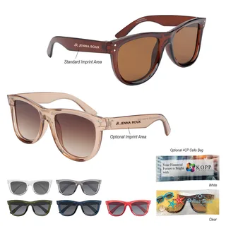 8221 - Ravi Recycled Frame Sunglasses With Inverted Lenses