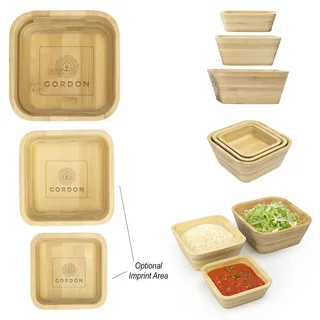 75066 - Bombay Bamboo Nesting Bowl Set
