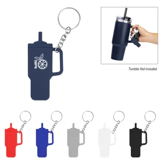 20106 - Intrepid Tumbler Shaped Silicone Key Ring