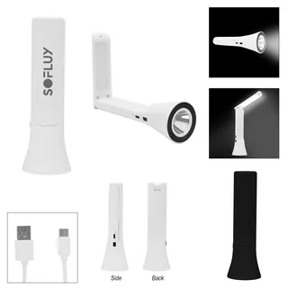 20078 - 2-In-1 Rechargeable Flashlight And Lamp