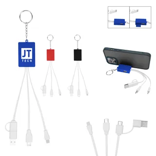 25269 - Multi-Charging Cable USB Hub Keyring