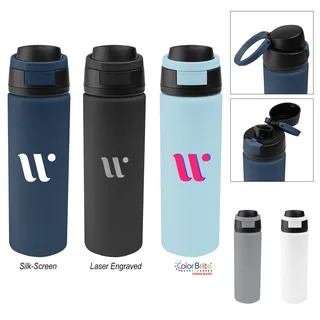 50305 - 32 Oz. Pop Sip Recycled Single Wall Stainless Steel Bottle