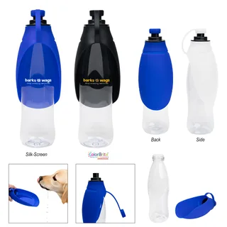 50304 - 21 Oz. Recycled Pet Water Bottle & Dispensing Bowl