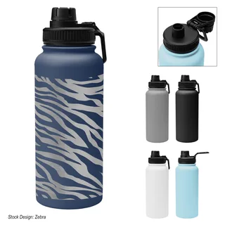 504030 - 32 Oz. Full Laser Austin Recycled Stainless Steel Bottle